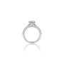 Lab grown 0.75 Ct Princess Cut Diamond Pave Ring