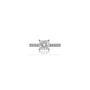 0.75 Ct Princess Cut Diamond Pave Ring by Fortune Jewellery 