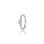 Side view of 0.75 Ct Round Lab Grown Diamond Halo Ring by Fortune Jewellery