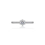 5 Ct Round Cut Diamond Pavé Solitaire Ring by Fortune Jewellery