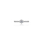 0.75 Ct Round Cut Lab Diamond Halo Ring by Fortune Jewellery