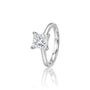Lab grown 2 Ct Princess Cut Diamond Solitaire Ring